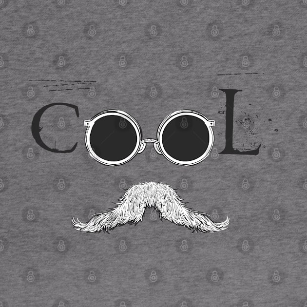 cool design with glasses and mustache by Abderrahmaneelh